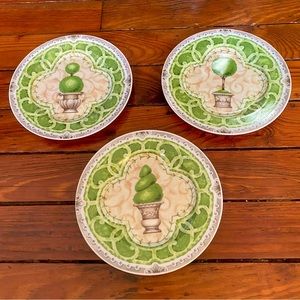 Vintage Andrea by Sadek, Suzanne Nicoll, Hedge Wood Salad Plates, Japan